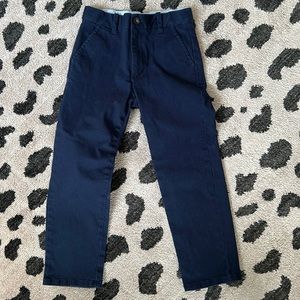 Janie and Jack Twill Stretch Pant Navy Size 6